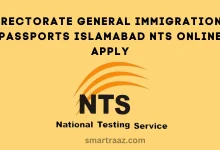 Directorate General Immigration & Passports Islamabad NTS Online Apply